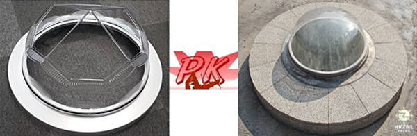 鉆石形采光罩與半球形采光罩，各有所愛