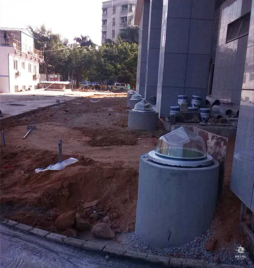 室外鉆石形采光裝置應用圖 室外鉆石形采光裝置應用圖