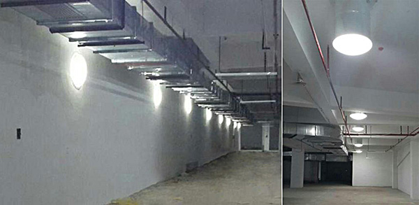 妙用采光設(shè)備,陰暗地庫變身陽光車庫